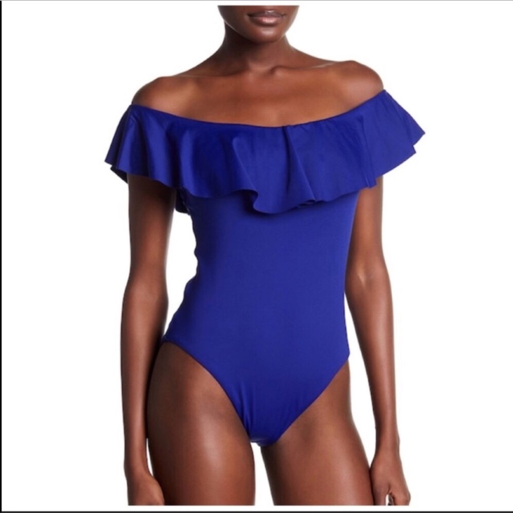 NWT Playa Swim Deep Ocean Blue One Piece Swimsuit